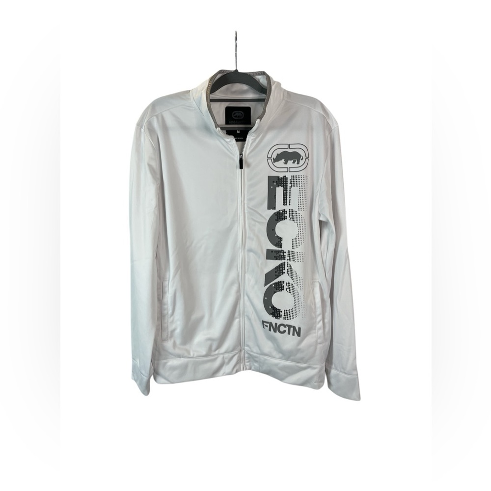 Ecko unlimited Function men’s white full zip lightweight jacket size medium